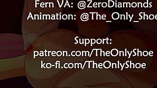 Hentai girl sucks on large boobs