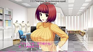 What if your first day at a swimsuit company involves intriguing big tits erotica in bikini?