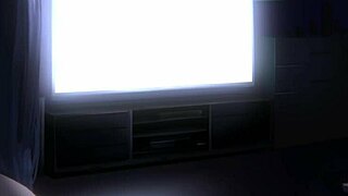 Gameplay sister sit on cock watching tv hentai game