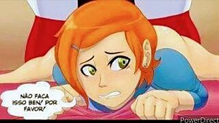 Ben 10 o fute hardcore pe Gwen în scenă dramatică plină de pasiune