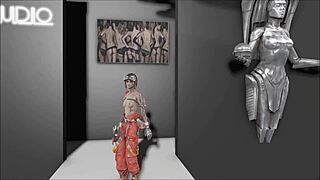 Sexy Brunette in Fallout 4 Hentai Fashion 208