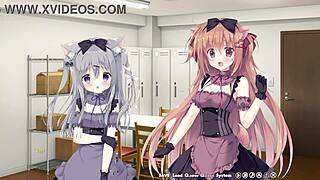 Amairo chocolata common route features ecchi scene 1 with Chieri Yukimura in English