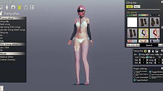 Captivating 3D Anime Solo Scene