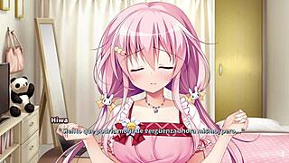 Loca Love featured Dousei x Kouhai with Hiwa Kojika in an engaging anime scene 2 in Spanish