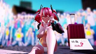 You think you can handle Bremerton's cosplay slut getting wild in the toilet with Azur Lane 3D rule 34 animations?