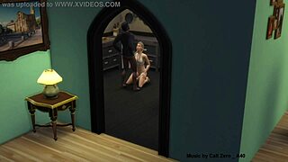 Blonde gives handjob and blowjob to big black cock in kitchen SFM anime. She rides doggystyle with monster cock Sims 4 style.