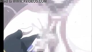 Watch this monster pound her hard in anime style! Can you handle the rich, wild hentai sex like that?!