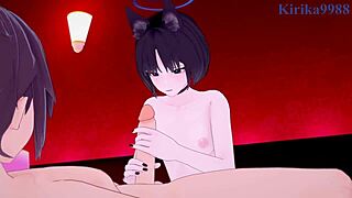 Tachibana Nozomi and Kiryuu Kikyou engage in intense creampie sex with oppai focus in Blue Archive hentai