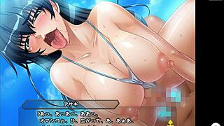 対魔忍rpg【渚の最強対魔忍】井河　アサギ2 with big tits, cum, and ass action! 😈