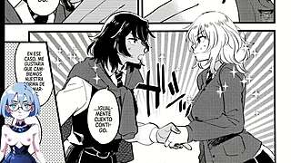 Uh, I think it's Ando Oshida, like, get along well or something in episode 1.