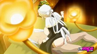 hentai blonde maid with big tits and ass, my fave parts... wow