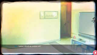 Brunette Succubus In Shorts Teases Voyeur Masturbation And Femdom In Sweet Dreams Game Part Four