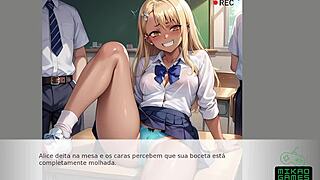 so in college stories, my girlfriend ends up in a blonde missionary creampie gangbang with the whole group in hardcore hentai anime