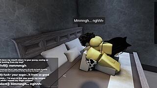 roblox catgirl kept me waiting with her cute rule 34 sexy animations and big ass tease
