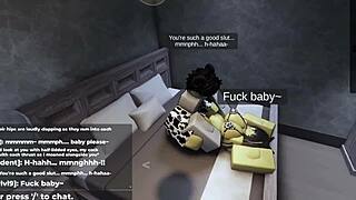 roblox catgirl kept me waiting with her cute rule 34 sexy animations and big ass tease