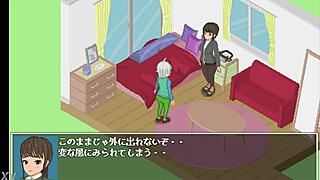 Dot NTR game Tanuki House features detailed hentai animations in the full gameplay experience.