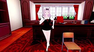 Fujiwara Chika and Shirogane Kei Share a Subtle 3D Rule 34 Animation Moment