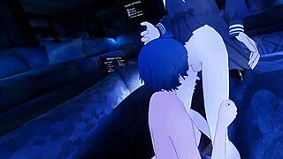 hey, wanna dive into this vr erotic roleplay with naoto and cross-dressed v-kun?
