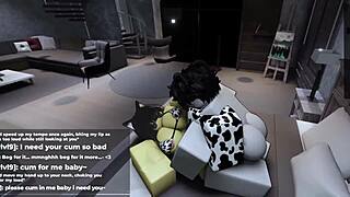 roblox catgirl kept me waiting with her cute rule 34 sexy animations and big ass tease