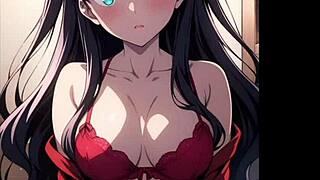 rin tohsaka rides jonathan jon in missionary lingerie action from fate stay night hentai