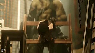 sheva alomar from resident evil 5 gets into hentai anime game action with fucking