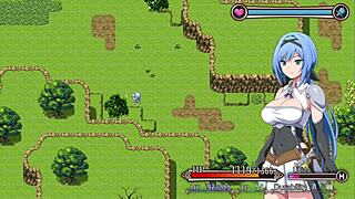 Encontrando um velho que vai ajudar a protagonista se ela vestir um biquíni in Nightmare Knight parte 10 good route with big tits ass fetish game hentai.