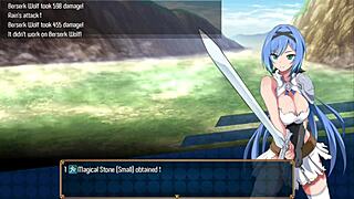 Encontrando um velho que vai ajudar a protagonista se ela vestir um biquíni in Nightmare Knight parte 10 good route with big tits ass fetish game hentai.