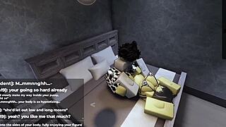 roblox catgirl kept me waiting with her cute rule 34 sexy animations and big ass tease