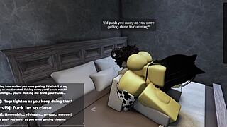 roblox catgirl kept me waiting with her cute rule 34 sexy animations and big ass tease