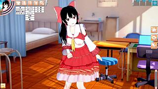 big tits 3d anime with blowjob and handjob action