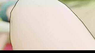 Mitsuru pleases Fuuka's girlcock in hentai.