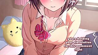 shinonome ena gives light femdom joi with jerk off instructions in game