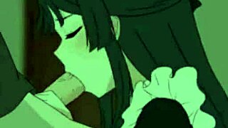 Аниме девушка делает приятно ртом сладко 😊