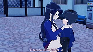 komi san gets hentai action here