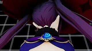 Big ass hentai action with intense focus on curves