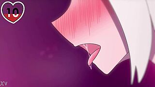 First Time Hentai Video, She’s Playing with Her Big Tits Solo.