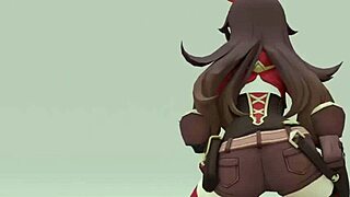 Big ass hentai action with intense focus on curves