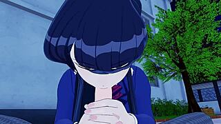 komi san gets hentai action here