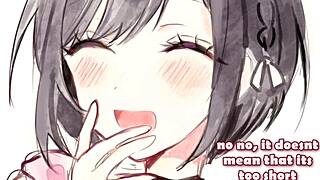 shinonome ena gives light femdom joi with jerk off instructions in game