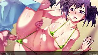 Visual novel zero chastity 4: Kurumi's slutty twin adventure unfolds with daring moves. Her wild side shocks!