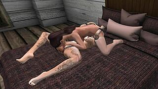 So Jess and Robin start with lesbian action, then it turns into a Batman group 3some.