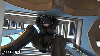 Svar's magical growth with giantess animation in SliceofSize blender tall fetish