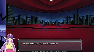 In gotham part 1, the goth brunette explores something unlimited with big tits in hentai.