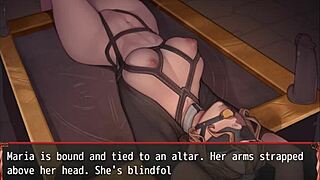 in harem in another world, the spooky goth girl and nun dive into bdsm ghost ritual with gangbang group action in 3d anime