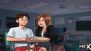 Teacher Offers Her Big Tits for Touching in Summertime Saga Teen Episode 44