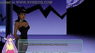 In gotham part 1, the goth brunette explores something unlimited with big tits in hentai.