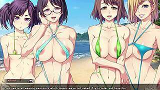 visual novel zero chastity follows kurumi route with twin sluts in action