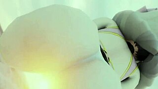 Big ass hentai action with intense focus on curves