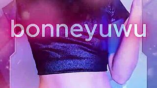 Bonneyuwu In Cyberpunk Nebula Cosplay!