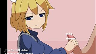 I got a handjob from the grumpy tsundere maid in this hentai game, but i messed up the controls.